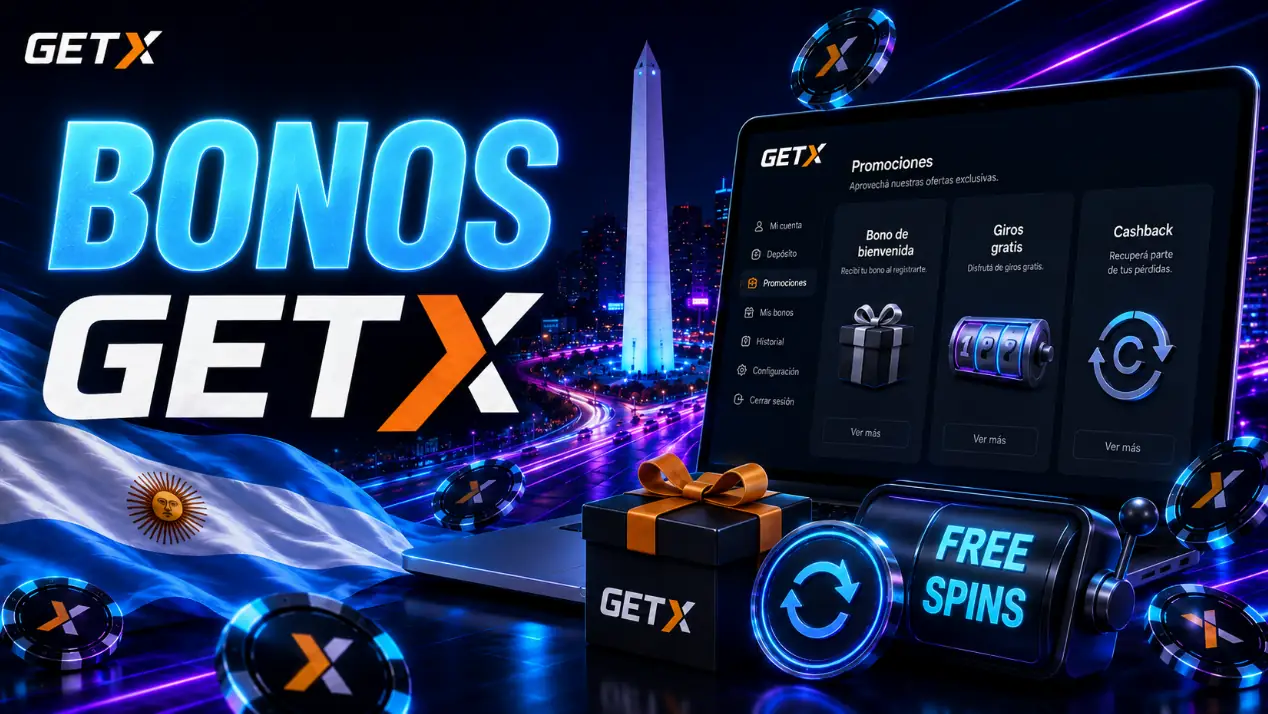 Bonos de GetX Casino en Argentina con Giros Gratis y Cashback