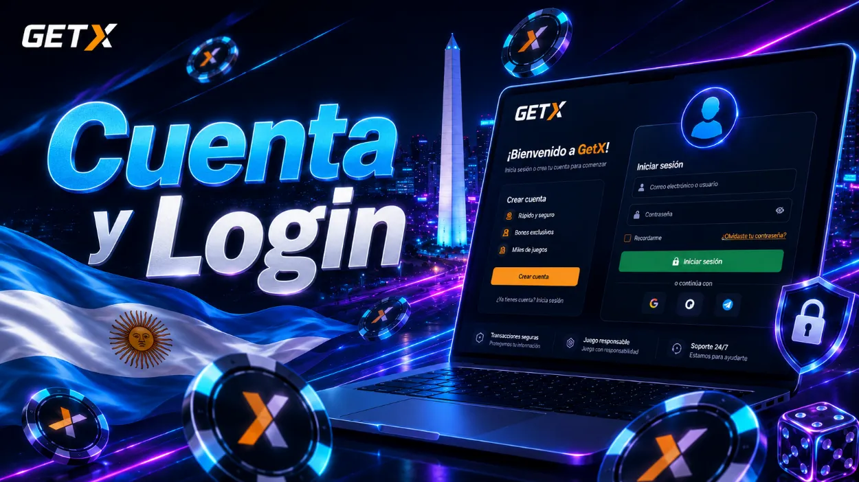 Cuenta y GetX login para jugadores de Argentina