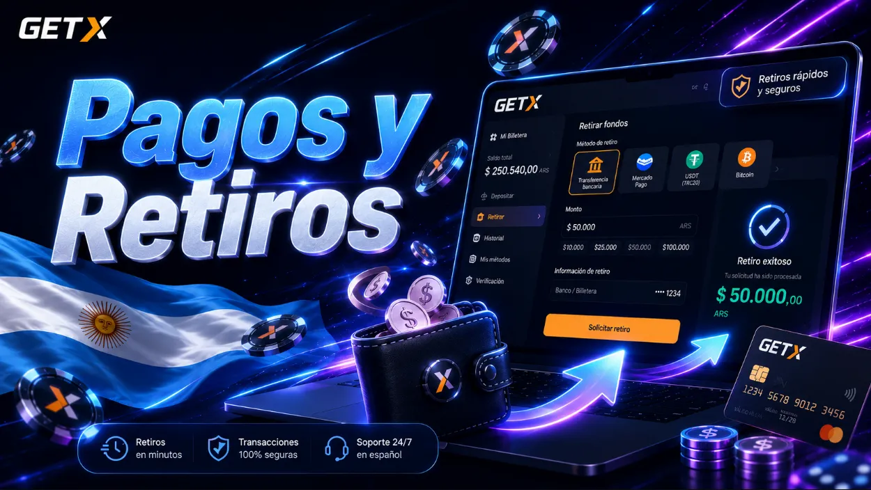Pagos y retiro de dinero en GetX