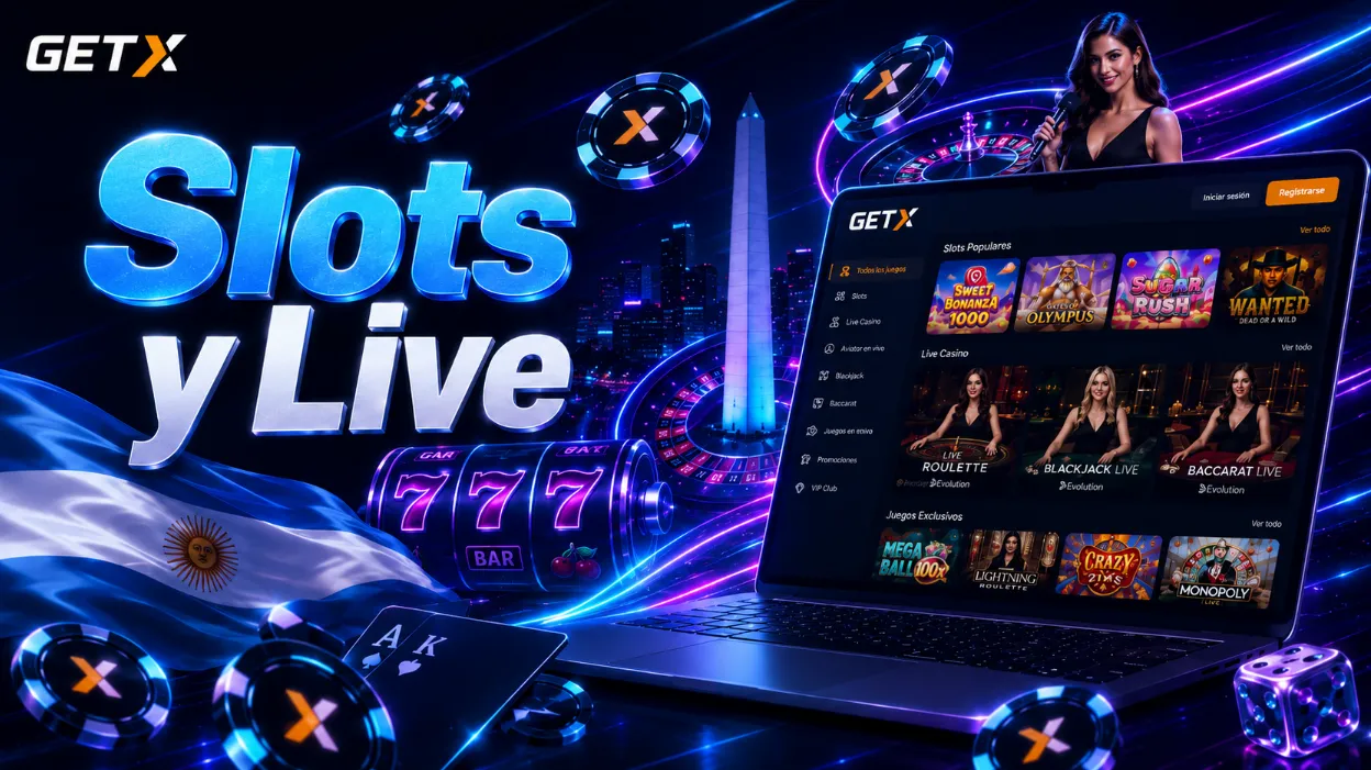 Slots y live casino en Get X Game